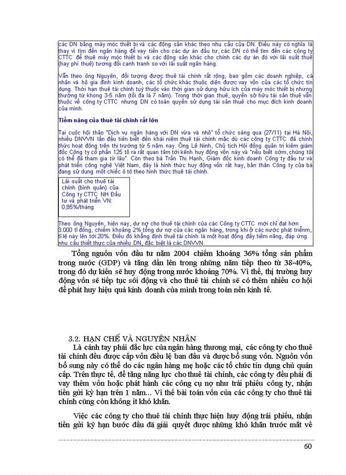 image for page Hoạt động tài trợ cho thuê tại các Công ty cho thuê tài chính hiện nay ở Việt Nam