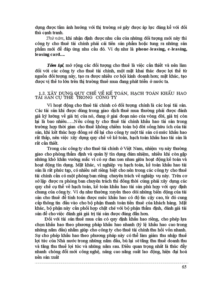 image for page Hoạt động tài trợ cho thuê tại các Công ty cho thuê tài chính hiện nay ở Việt Nam