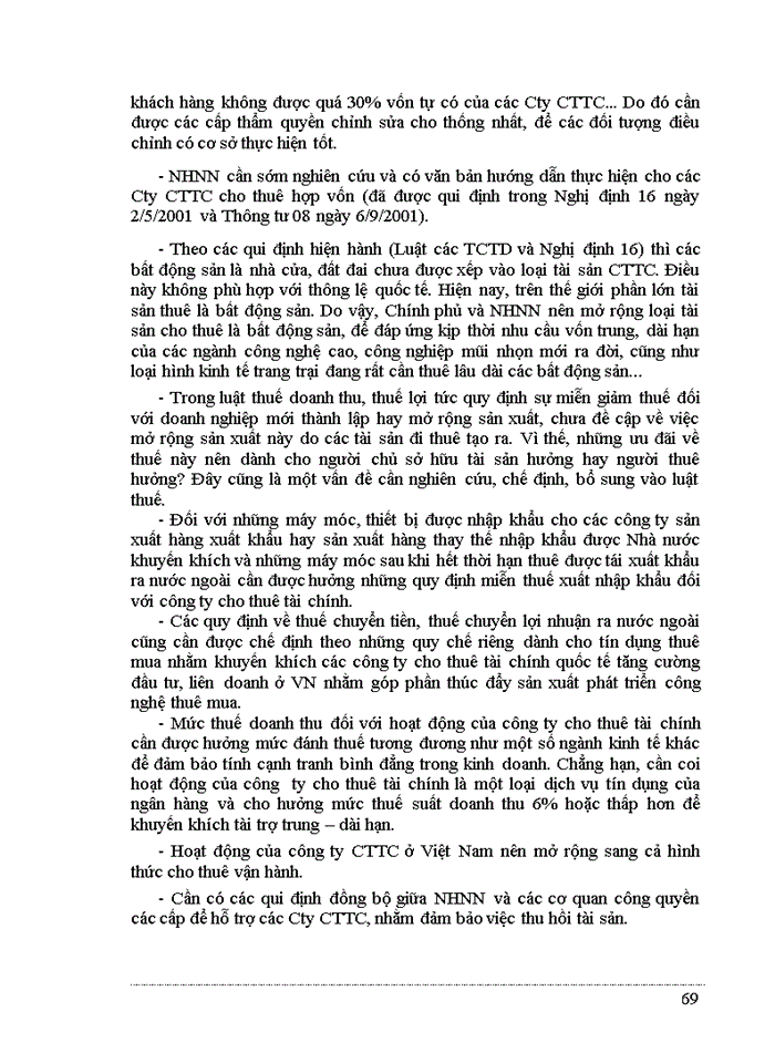 image for page Hoạt động tài trợ cho thuê tại các Công ty cho thuê tài chính hiện nay ở Việt Nam