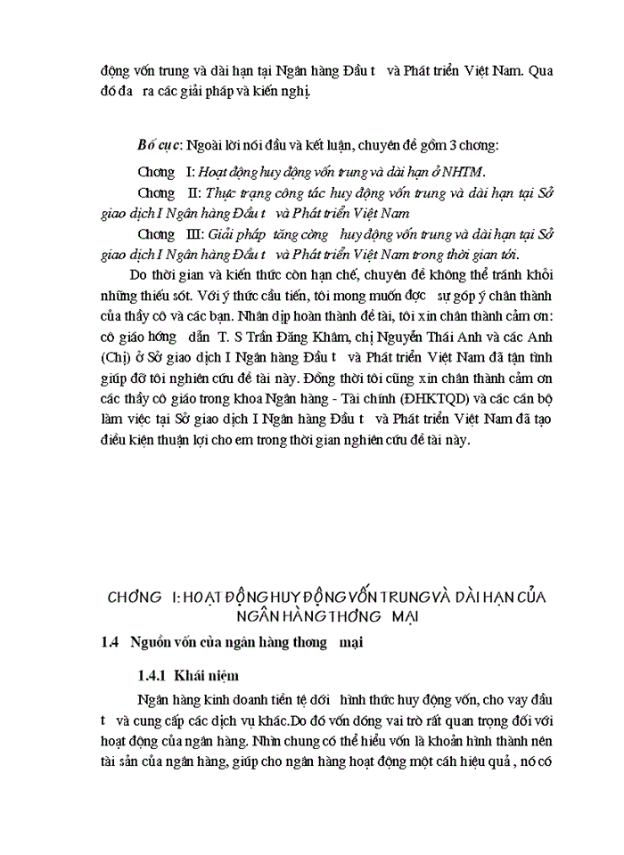 image for page Giải pháp tăng cường huy động vốn trung và dài hạn tại Sở giáo dục 1 Ngân Hàng Đầu tư và Phát triển Việt Nam