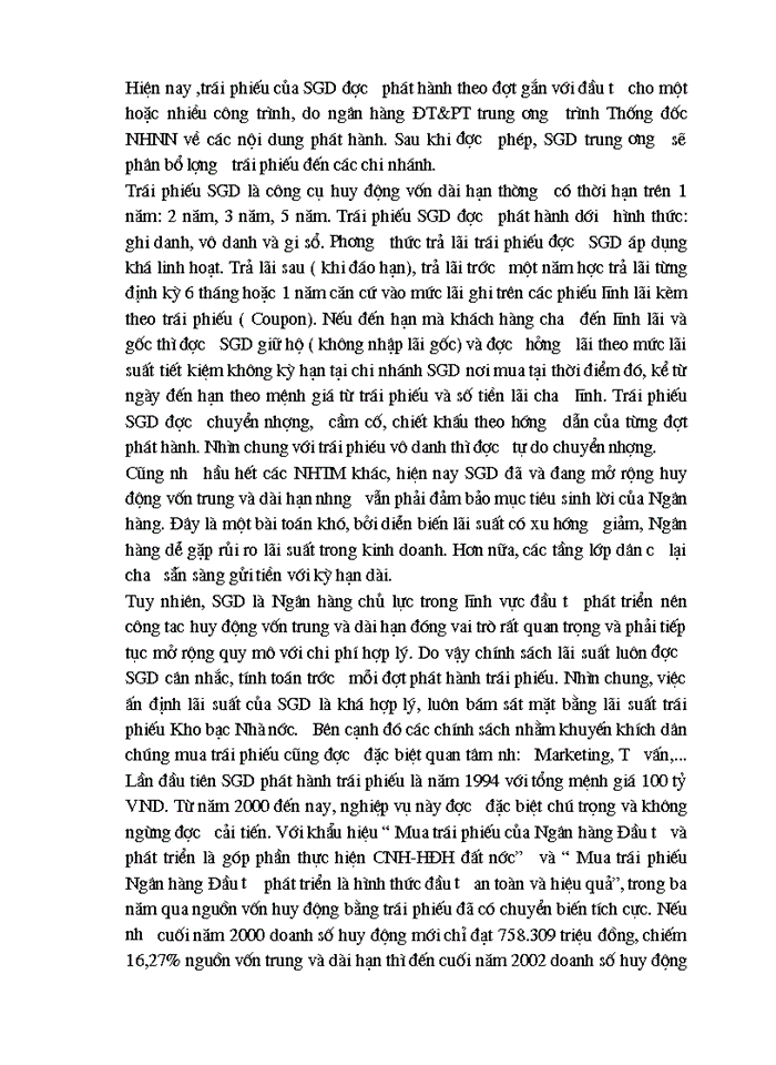 image for page Giải pháp tăng cường huy động vốn trung và dài hạn tại Sở giáo dục 1 Ngân Hàng Đầu tư và Phát triển Việt Nam