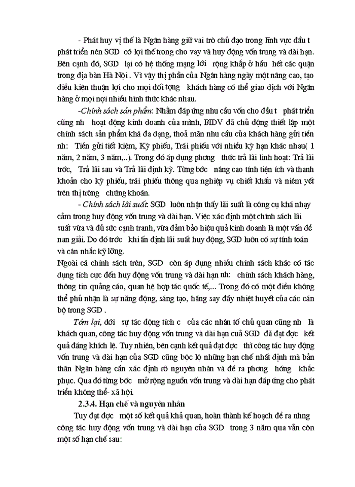 image for page Giải pháp tăng cường huy động vốn trung và dài hạn tại Sở giáo dục 1 Ngân Hàng Đầu tư và Phát triển Việt Nam