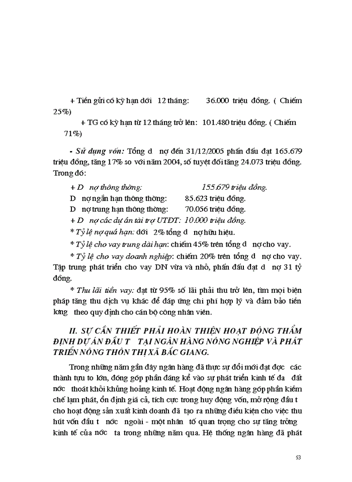 image for page Hoàn thiện hoạt động thẩm định dự án đầu tư tại Ngân Hàng Nông nghiệp và Phát triển Nông thôn thị xã Bắc Giang