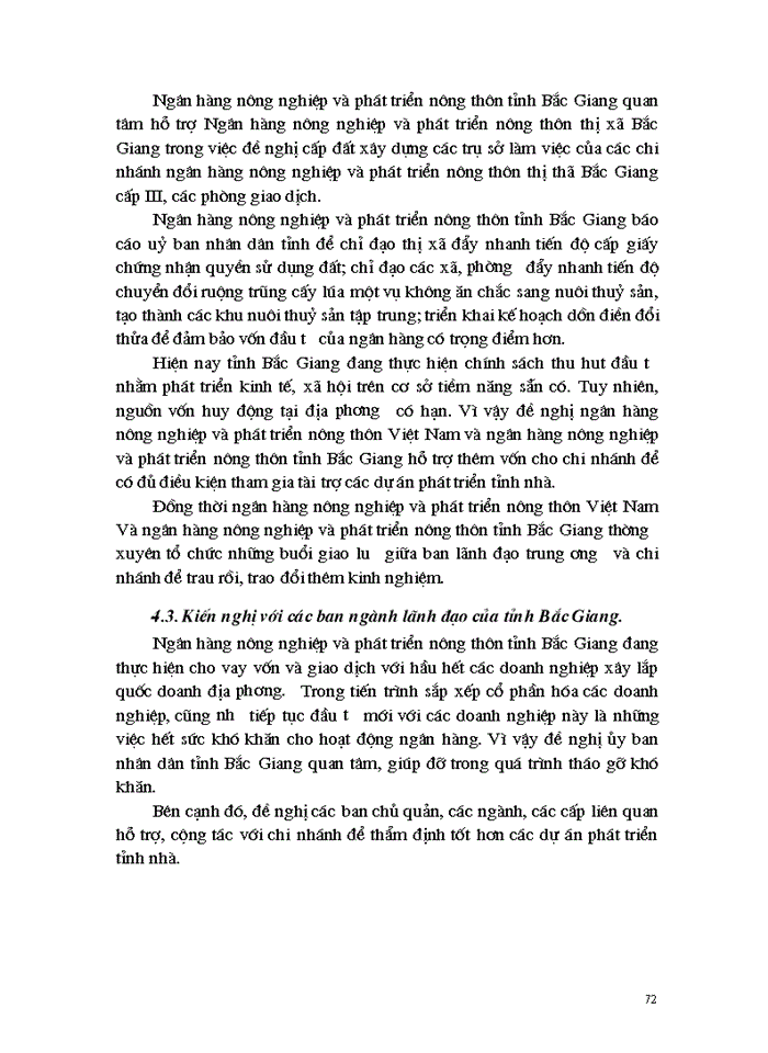 image for page Hoàn thiện hoạt động thẩm định dự án đầu tư tại Ngân Hàng Nông nghiệp và Phát triển Nông thôn thị xã Bắc Giang