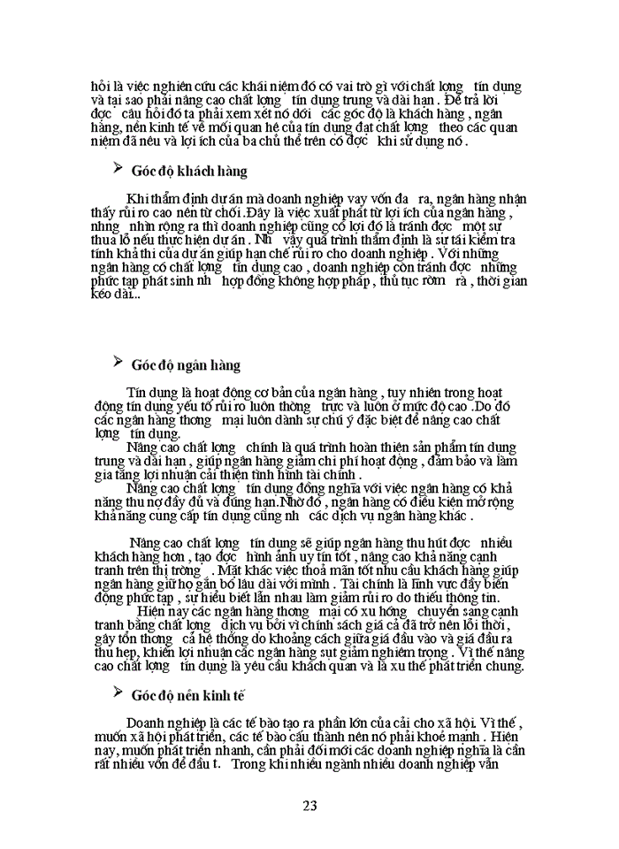 image for page Giải pháp nâng cao chất lượng tín dụng trung dài hạn tại Ngân Hàng Nông nghiệp và Phát triển Nông thôn Sơn tây