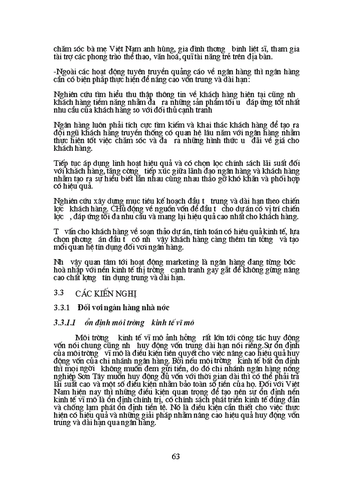 image for page Giải pháp nâng cao chất lượng tín dụng trung dài hạn tại Ngân Hàng Nông nghiệp và Phát triển Nông thôn Sơn tây