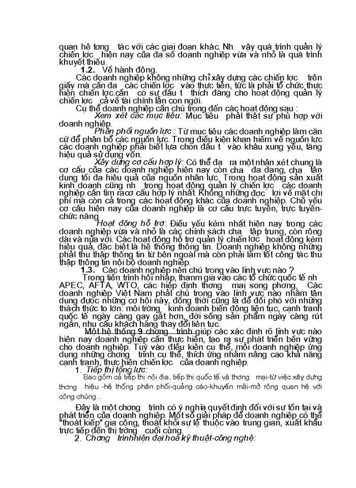 image for page Quản lý chiến lược trong các doanh nghiệp vừa và nhỏ ở Việt Nam hiện nay