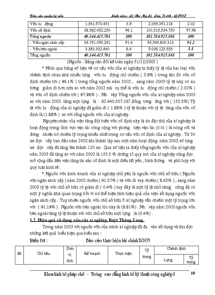 image for page Công tác quản lý và bảo toàn vốn tại Xí nghiệp xe Buýt Thăng Long