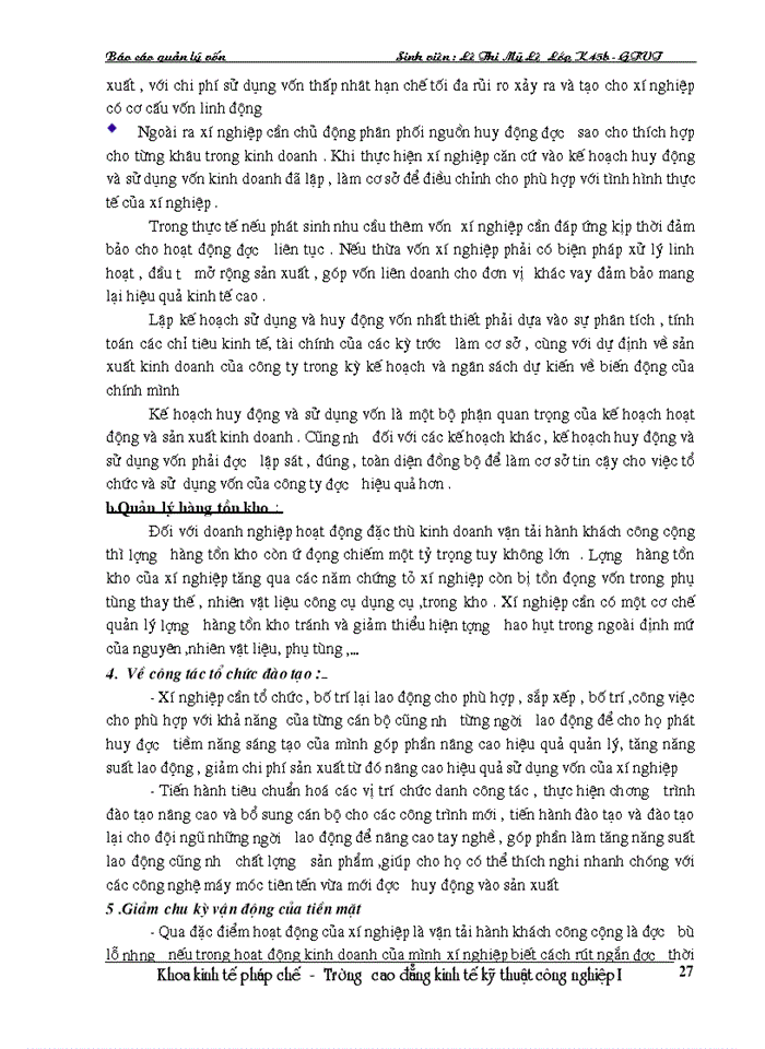 image for page Công tác quản lý và bảo toàn vốn tại Xí nghiệp xe Buýt Thăng Long