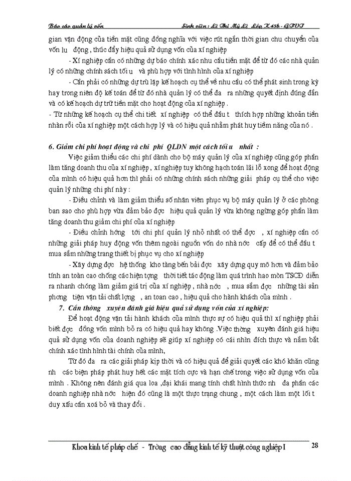 image for page Công tác quản lý và bảo toàn vốn tại Xí nghiệp xe Buýt Thăng Long