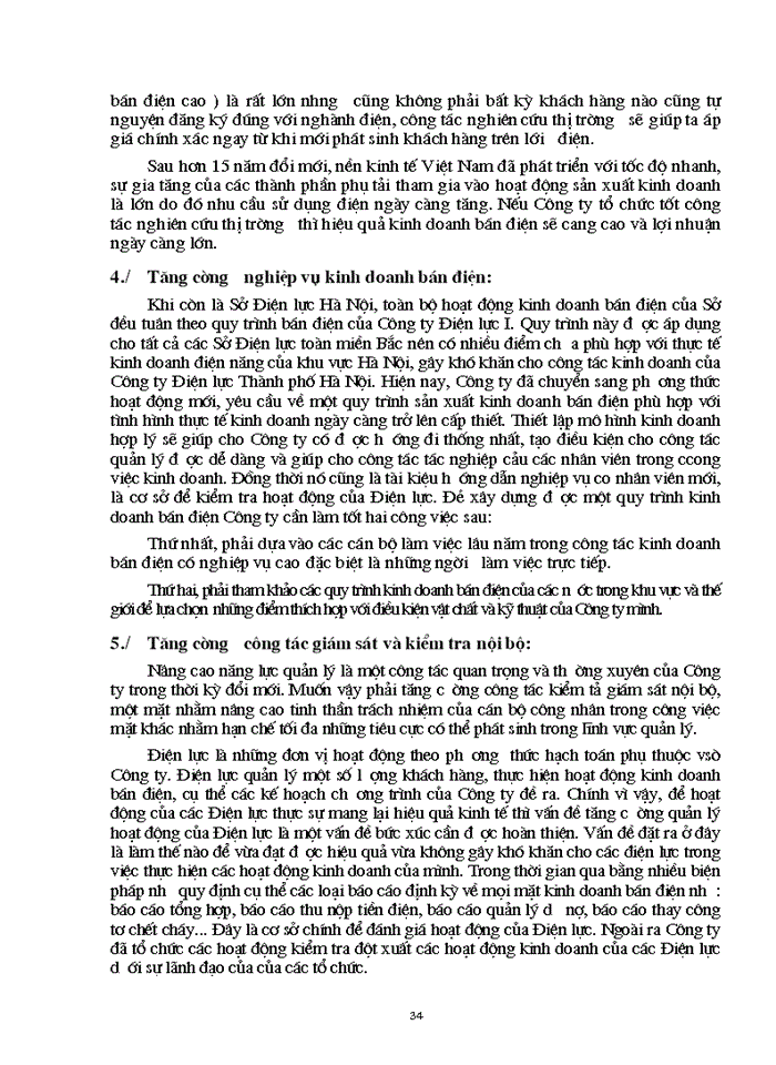 image for page Một số biện pháp nhằm hoàn thiện công tác Kinh doanhbán Điện ở Công ty Điện lực TPHà Nội
