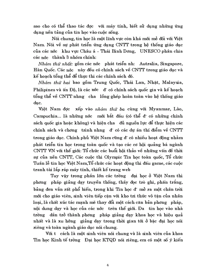 image for page Hệ thống đào tạo các ngành tin học trong hệ thống các trường đại học ở Việt Nam hiện nay