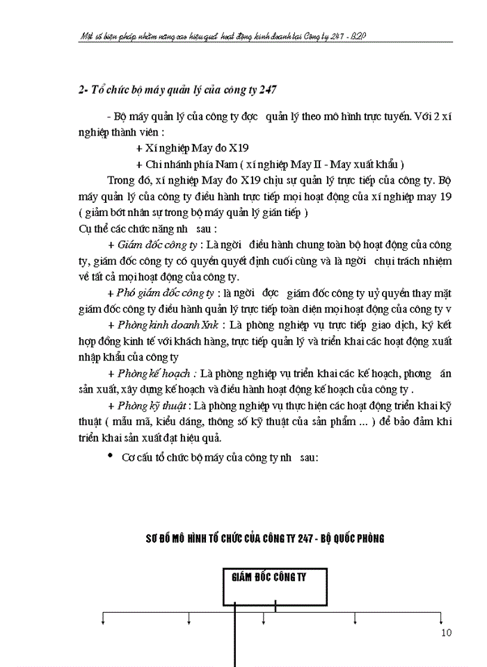 image for page Một số biện pháp nhằm nâng cao hiệu quả Kinh doanh tại Công ty 247 - Bộ Quốc Phòng