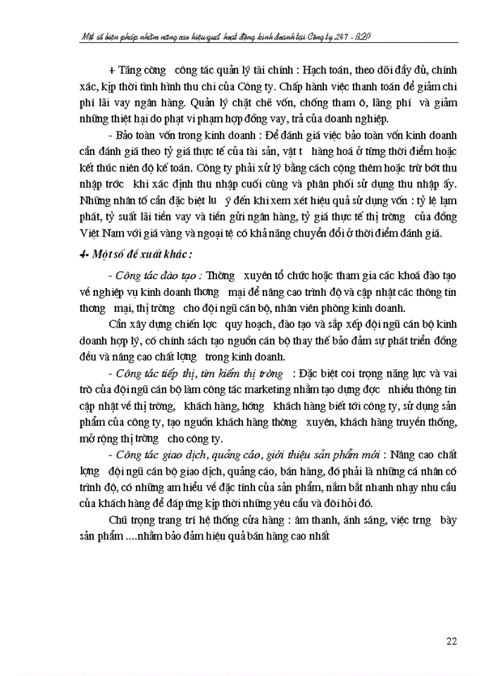 image for page Một số biện pháp nhằm nâng cao hiệu quả Kinh doanh tại Công ty 247 - Bộ Quốc Phòng
