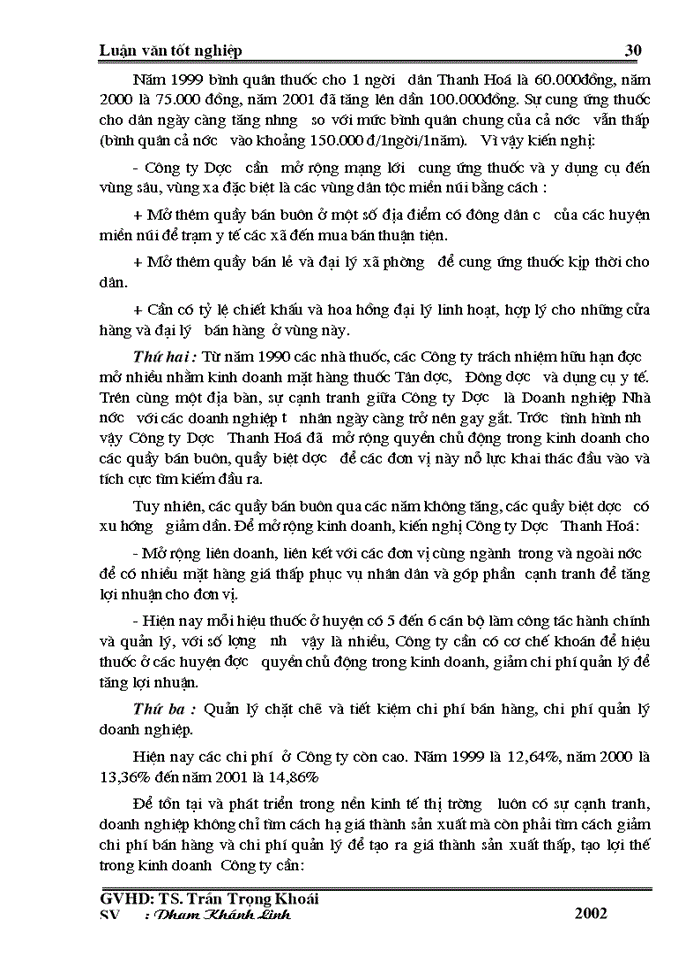 image for page Lợi nhuận và Một số biện pháp chủ yếu nhằm tăng lợi nhuận ở Công ty Dược Vật tư Y tế Thanh Hóa