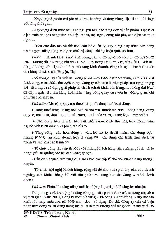 image for page Lợi nhuận và Một số biện pháp chủ yếu nhằm tăng lợi nhuận ở Công ty Dược Vật tư Y tế Thanh Hóa