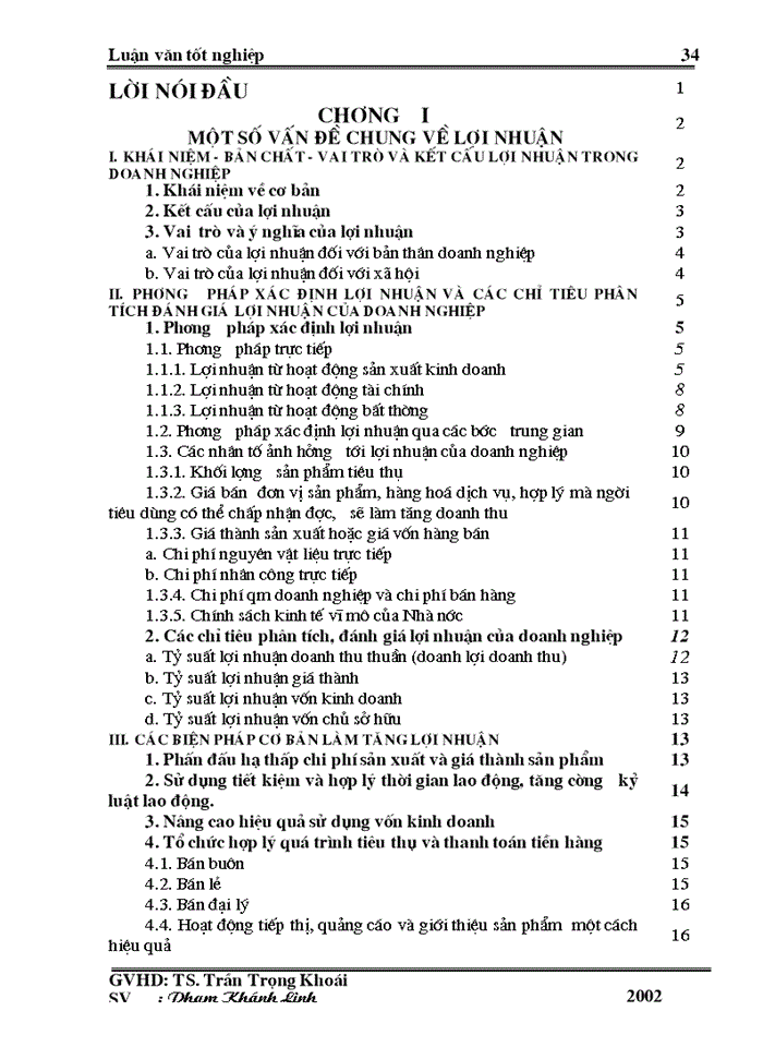 image for page Lợi nhuận và Một số biện pháp chủ yếu nhằm tăng lợi nhuận ở Công ty Dược Vật tư Y tế Thanh Hóa