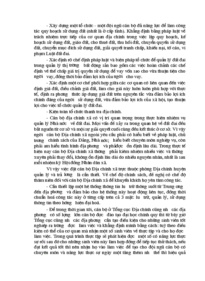 image for page Thực trạng và Giải pháp nhằm hoàn thiện bộ máy quản về đất đai Việt Nam