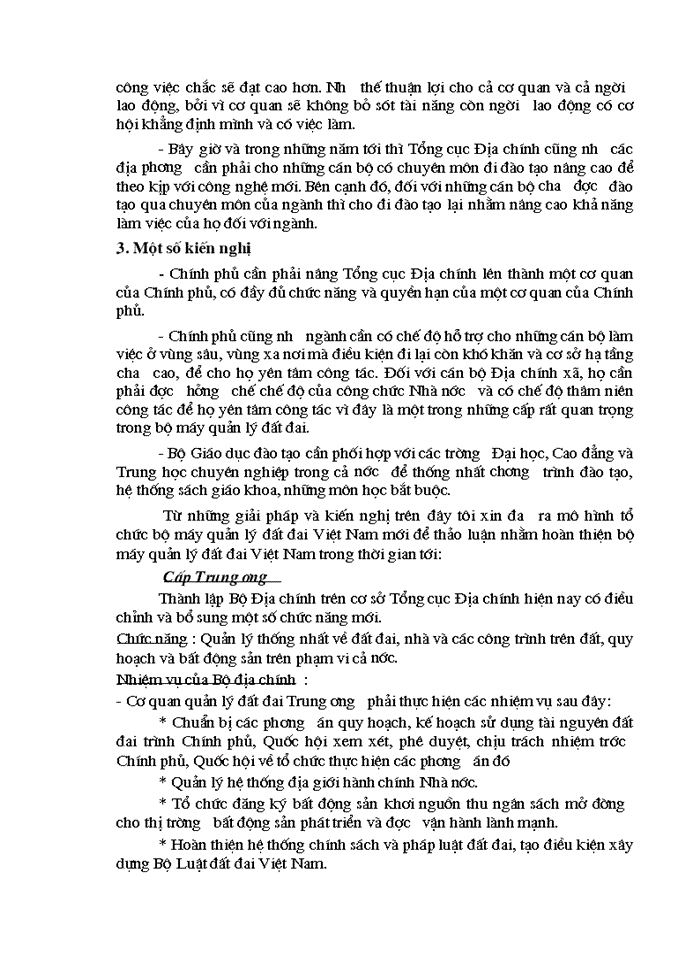 image for page Thực trạng và Giải pháp nhằm hoàn thiện bộ máy quản về đất đai Việt Nam