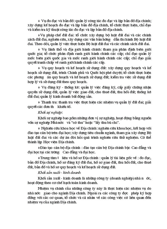 image for page Thực trạng và Giải pháp nhằm hoàn thiện bộ máy quản về đất đai Việt Nam