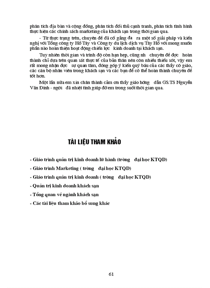 image for page Một số kiến nghị nhằm hoàn thiện chiến lược Kinh doanh của Công ty Du Lịch dịch vụ Tây Hồ