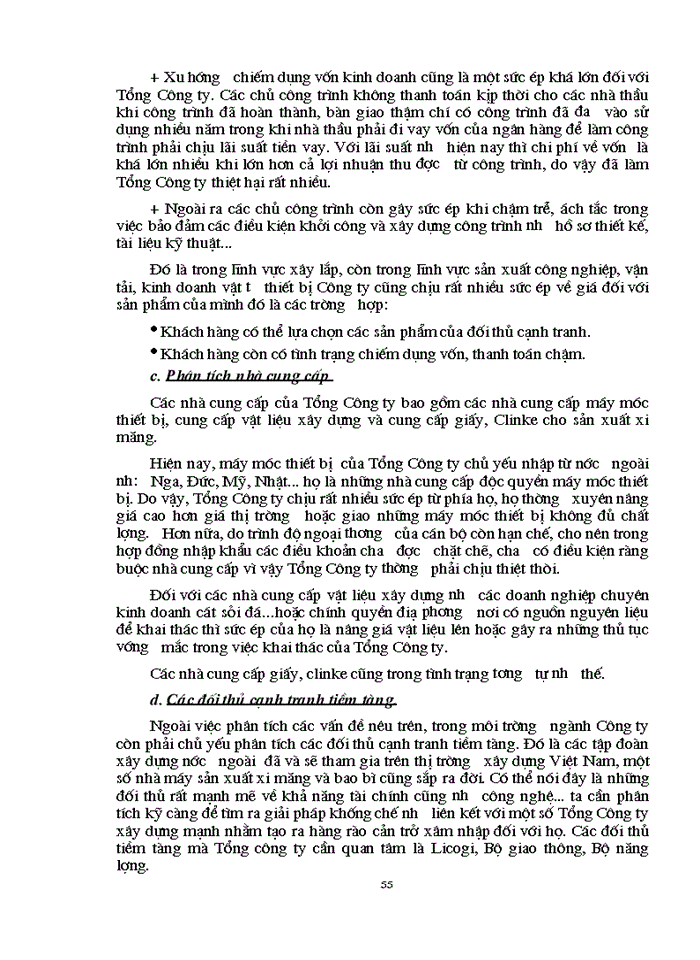 image for page Hoạch định chiến lược Kinh doanh ở Tổng Công ty Xây dựng Sông Đà đến 2010