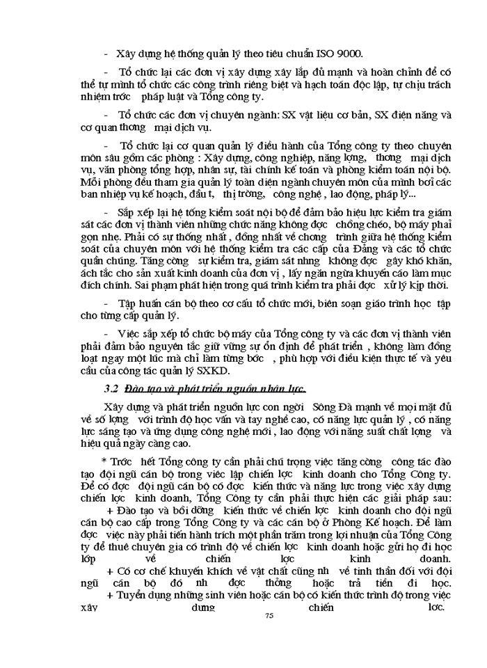 image for page Hoạch định chiến lược Kinh doanh ở Tổng Công ty Xây dựng Sông Đà đến 2010