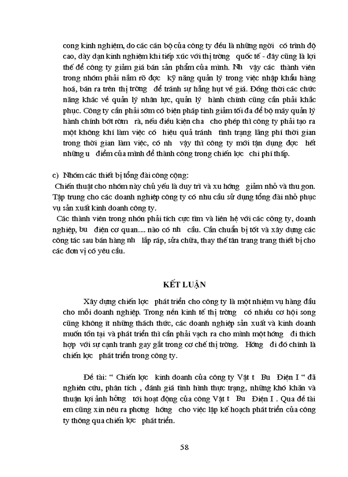 image for page Xây dựng chiến lược Kinh doanh trong Công ty Vật tư Bưu Điện 1