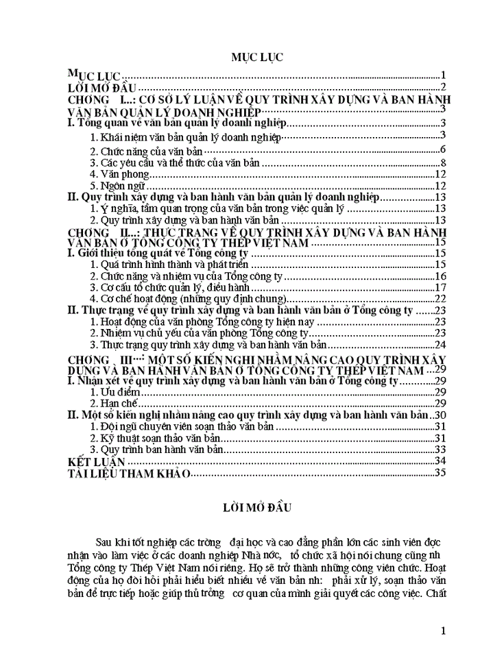 image for page Hoàn thiện một bước quy trình Xây dựng vàban hành văn bản nhằm nâng cao hiệu quả Kinh doanh ở Công ty Thép