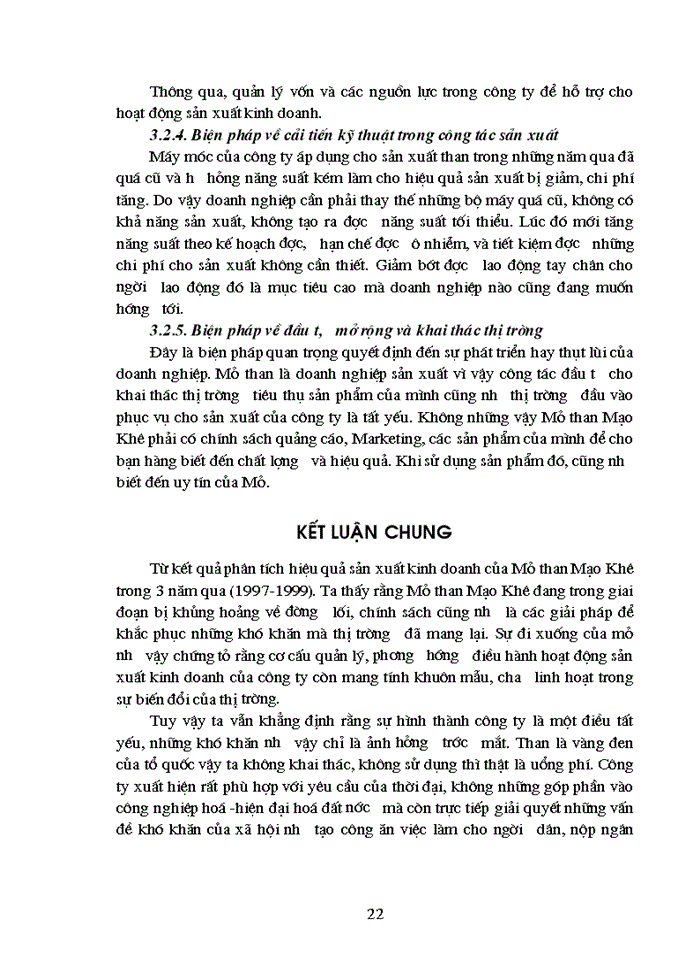 image for page Đánh giá hiệu quả Sản xuất Kinh doanh ở Công ty than Mạo Khê