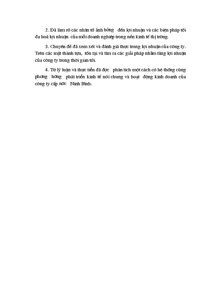 image for page Một số biện pháp nâng cao lợi nhuận ở Công ty cấp thoát nước Ninh Bình