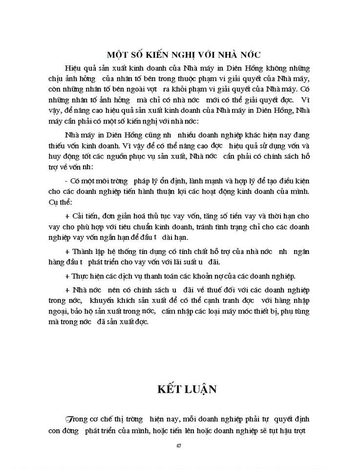 image for page Biện pháp cơ bản nhằm nâng cao hiệu quả Sản xuất Kinh doanh ở Nhà máy in Diên Hồng