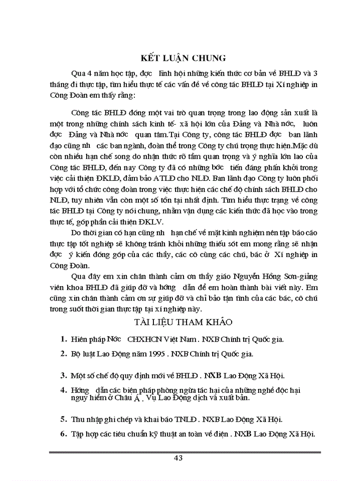 image for page Công tác bảo hộ lao động và Giải pháp cải thiện điều kiện lao động taại Công ty in Công Đoàn
