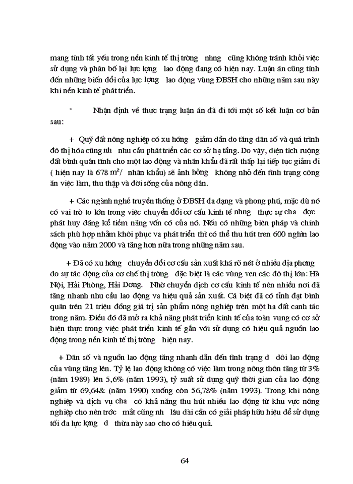 image for page Sử dụng nguồn lao động nông nghiệp ở vùng đồng bằng sông hồng trong giai đoạn nền Kinh tế Thị trường