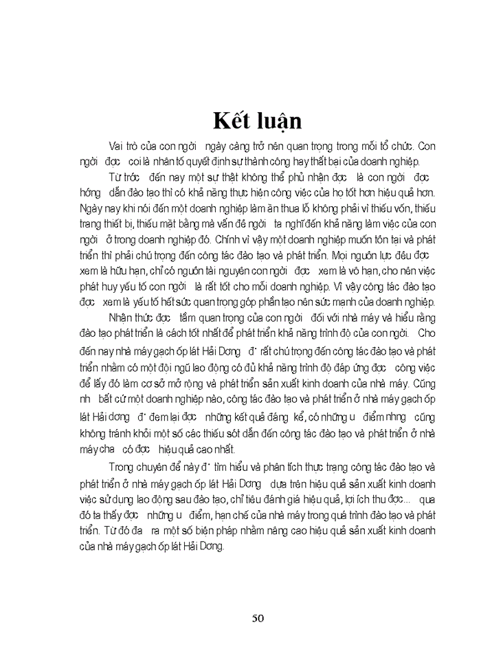 image for page Một số biện pháp nhằm nâng cao hiệu quả công tác đào tạo và phát triển nguồn nhân lực ở nhà máy Gạch ốp lát Hải Dương