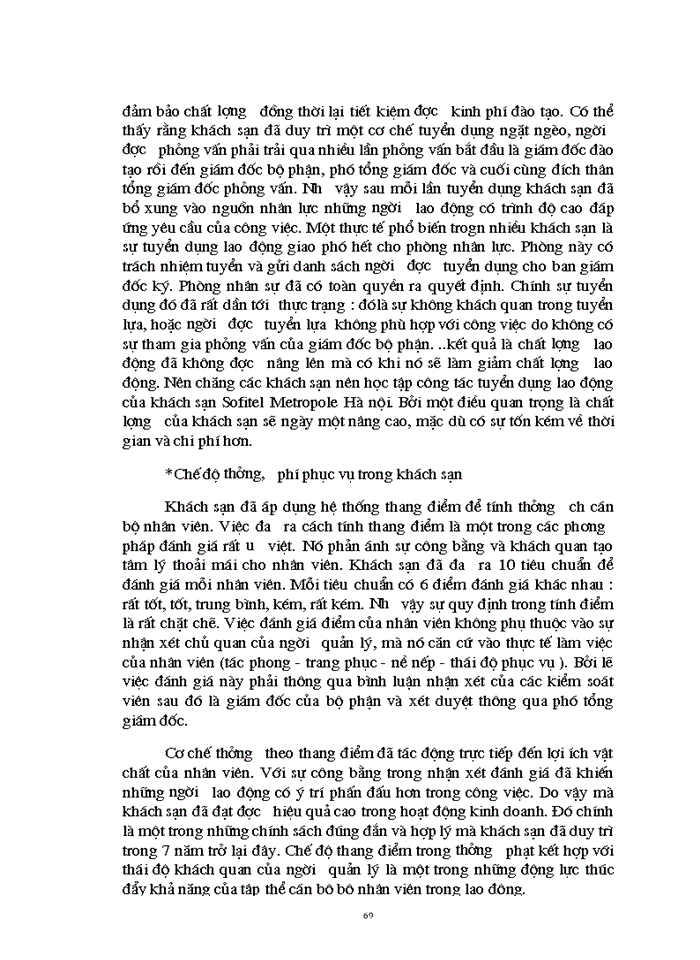 image for page Thực trạng quản trị nhân lực tại khách sạn Sofitel Metropol Hà Nội Kinh nghiệm và Giải pháp