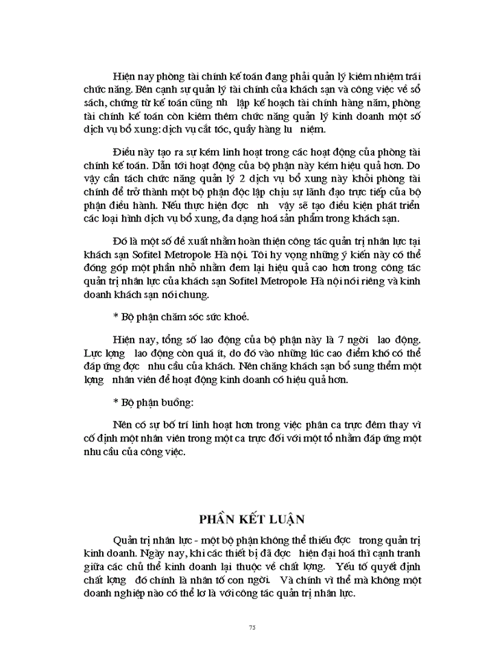 image for page Thực trạng quản trị nhân lực tại khách sạn Sofitel Metropol Hà Nội Kinh nghiệm và Giải pháp