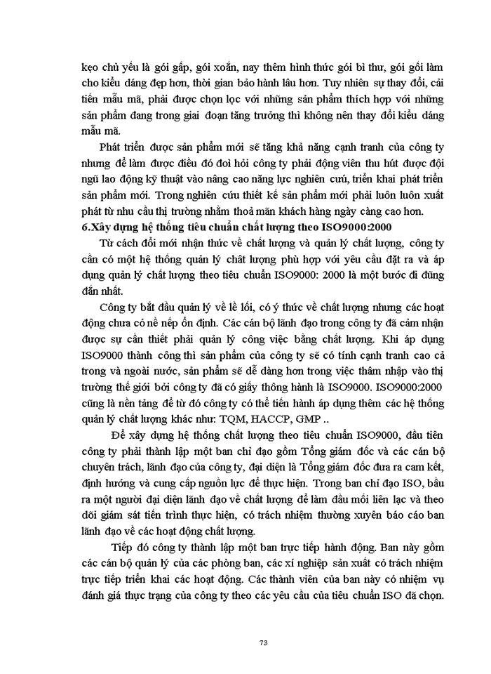 image for page Chất lượng sản phẩm với việc nâng cao khẳ năng cạnh tranh của Công ty Bánh kẹo Hải Hà