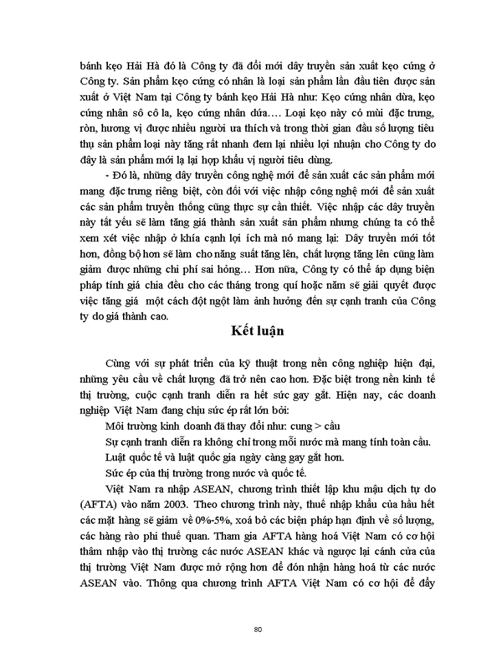 image for page Chất lượng sản phẩm với việc nâng cao khẳ năng cạnh tranh của Công ty Bánh kẹo Hải Hà