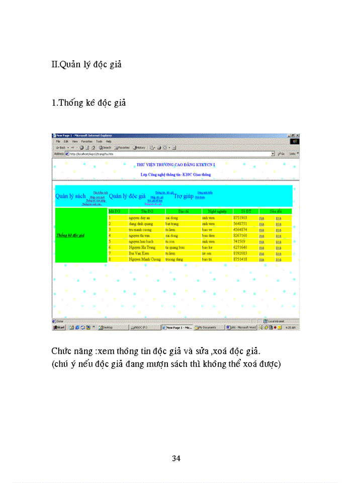 image for page Hệ thống quản lý thư viện