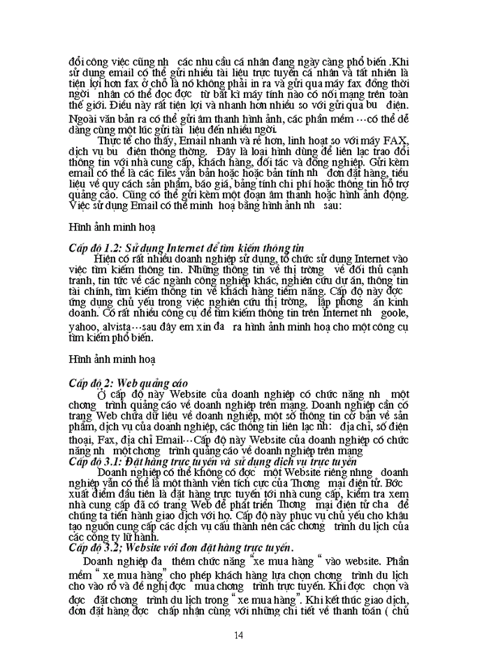 image for page Xây dựng và triển khai ứng dựng công nghệ thông tin trong Kinh doanh lữ hành của Công ty du lịch và dịch vụ Nam Đế