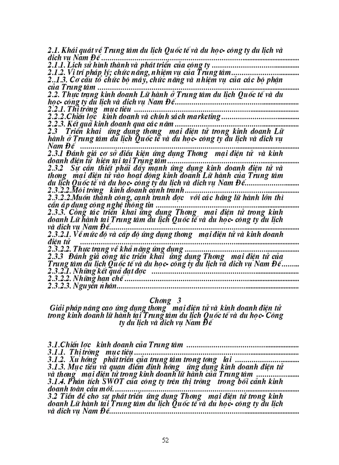 image for page Xây dựng và triển khai ứng dựng công nghệ thông tin trong Kinh doanh lữ hành của Công ty du lịch và dịch vụ Nam Đế