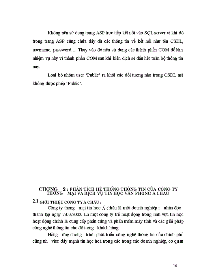 image for page Thiết kế trang Web trợ giúp cho việc bán hàng trên mạng cho Công ty Thương mại dịch vụ tin học văn phòng á châu