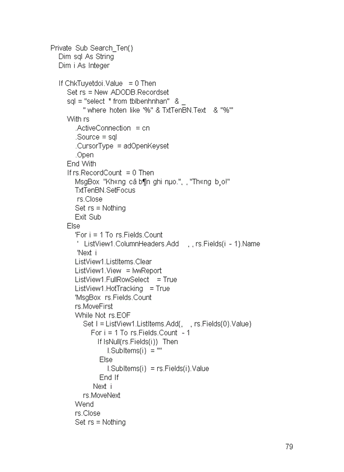 image for page Phần mềm quản lý thu chi khám bằng ngôn ngữ Visuao Basic