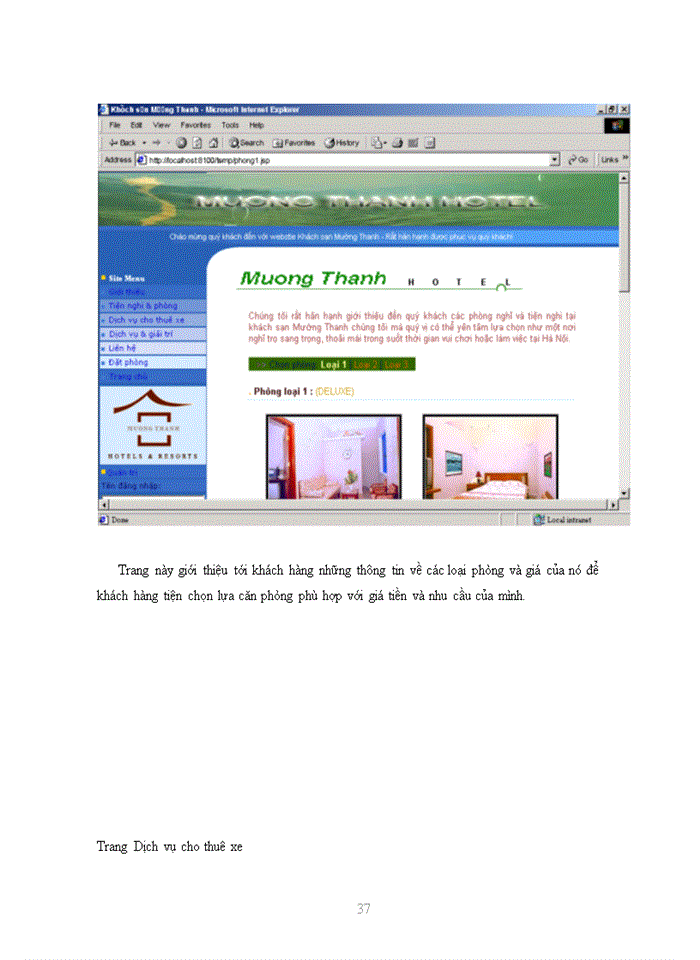 image for page Thiết kế trang Web khách sạn Mường Thanh