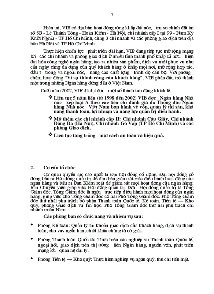 image for page THS Cung cấp Một số dịch vụ cho các đối tác của VIB trên mạng Intemet