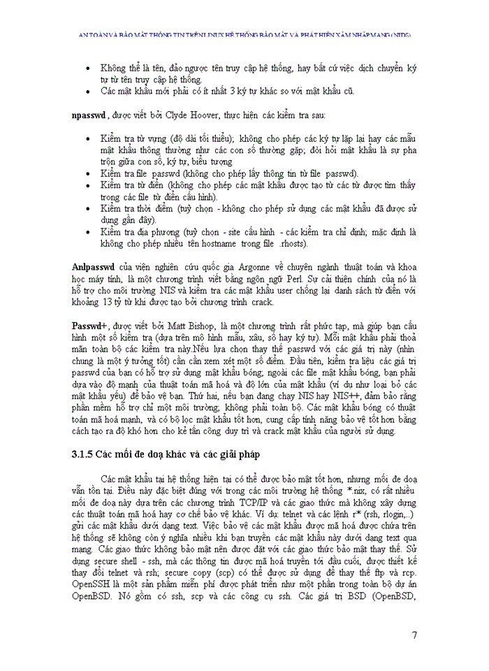 image for page An toàn và bảo mật thông tin trên LINUX Hệ thống bảo mật và phát hiện xâm nhập mạng Nids