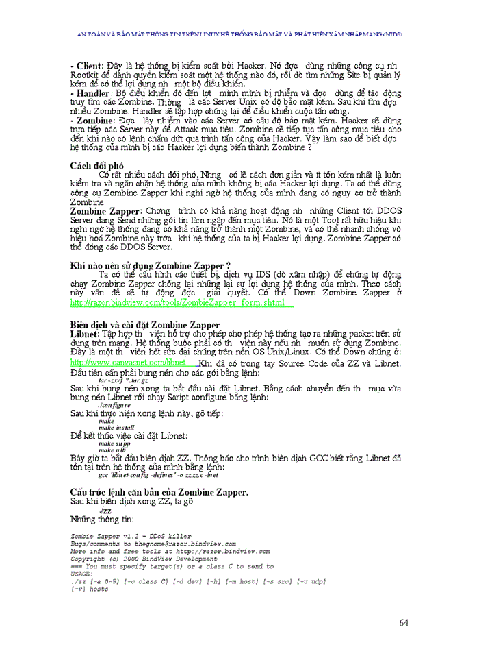 image for page An toàn và bảo mật thông tin trên LINUX Hệ thống bảo mật và phát hiện xâm nhập mạng Nids