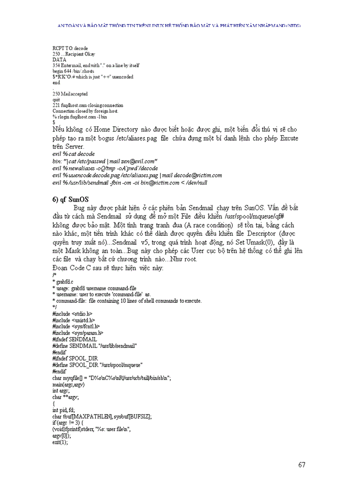 image for page An toàn và bảo mật thông tin trên LINUX Hệ thống bảo mật và phát hiện xâm nhập mạng Nids