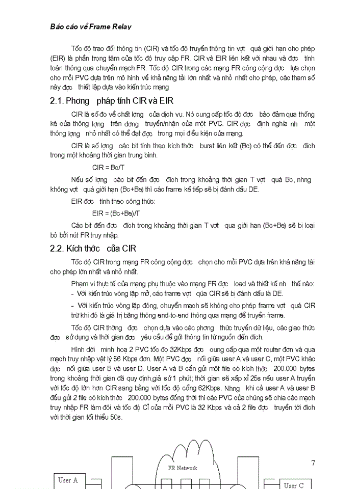 image for page Báo cáo về dịch dữ liệu Frame Relay
